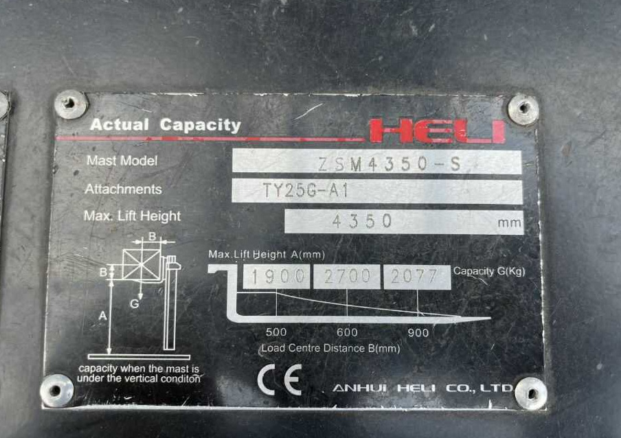 Heli CPD25 - Elektrische heftruck: afbeelding 5 Heli CPD25 - Elektrische heftruck: afbeelding 5