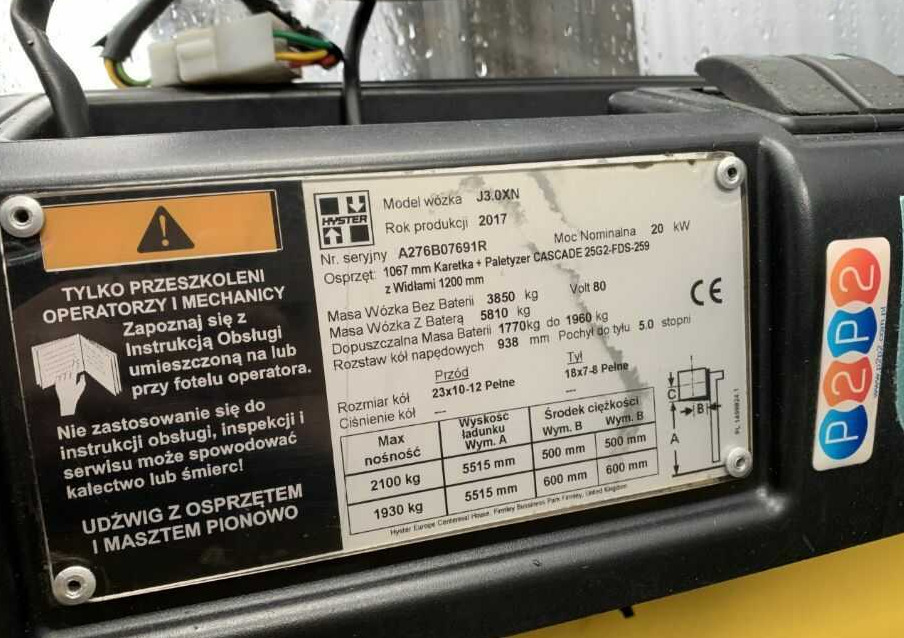 Hyster J3.0XN - Elektrische heftruck: afbeelding 4 Hyster J3.0XN - Elektrische heftruck: afbeelding 4