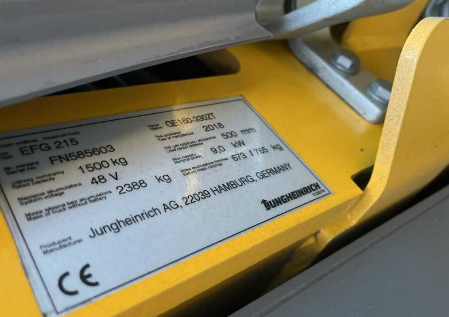 Jungheinrich EFG215 - Elektrische heftruck: afbeelding 4 Jungheinrich EFG215 - Elektrische heftruck: afbeelding 4