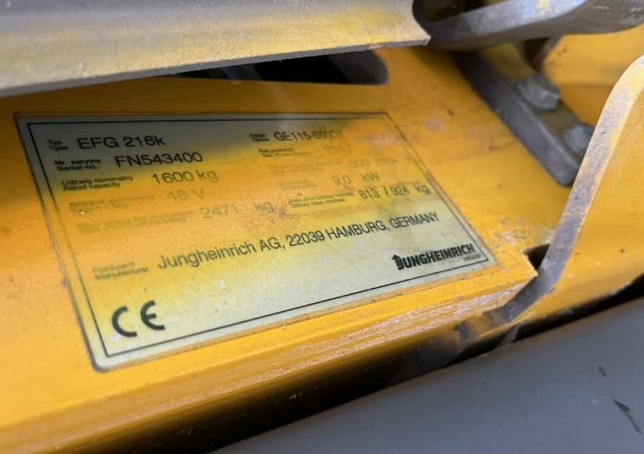 Jungheinrich EFG216k - Elektrische heftruck: afbeelding 4 Jungheinrich EFG216k - Elektrische heftruck: afbeelding 4