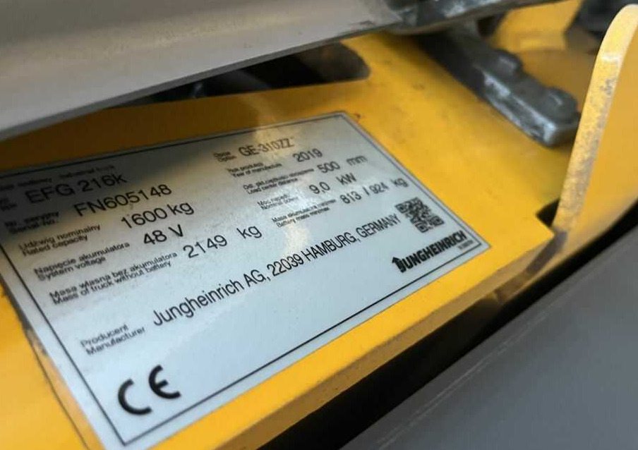 Jungheinrich EFG216k - Elektrische heftruck: afbeelding 4 Jungheinrich EFG216k - Elektrische heftruck: afbeelding 4