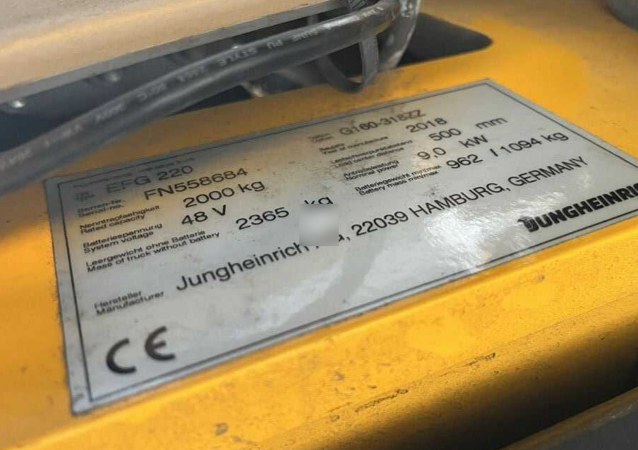 Jungheinrich EFG220 - Elektrische heftruck: afbeelding 5 Jungheinrich EFG220 - Elektrische heftruck: afbeelding 5