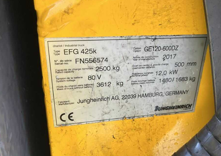 Jungheinrich EFG425k - Elektrische heftruck: afbeelding 4 Jungheinrich EFG425k - Elektrische heftruck: afbeelding 4