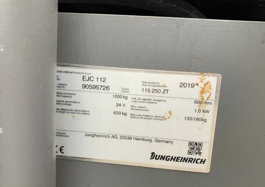 Jungheinrich EJC112 - Stapelaar: afbeelding 4 Jungheinrich EJC112 - Stapelaar: afbeelding 4