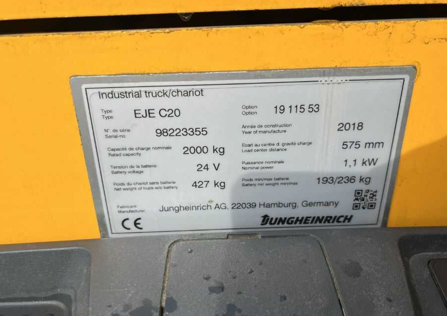 Jungheinrich EJEC20 - Palletwagen: afbeelding 4 Jungheinrich EJEC20 - Palletwagen: afbeelding 4