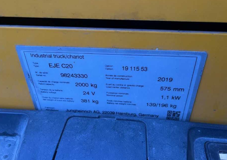 Jungheinrich EJEC20 - Palletwagen: afbeelding 4 Jungheinrich EJEC20 - Palletwagen: afbeelding 4