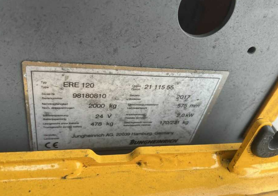 Jungheinrich ERE120 - Palletwagen: afbeelding 4 Jungheinrich ERE120 - Palletwagen: afbeelding 4