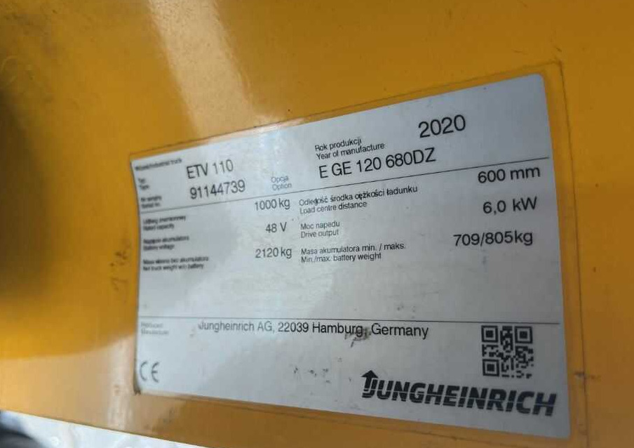 Jungheinrich ETV110 - Reach truck: afbeelding 4 Jungheinrich ETV110 - Reach truck: afbeelding 4