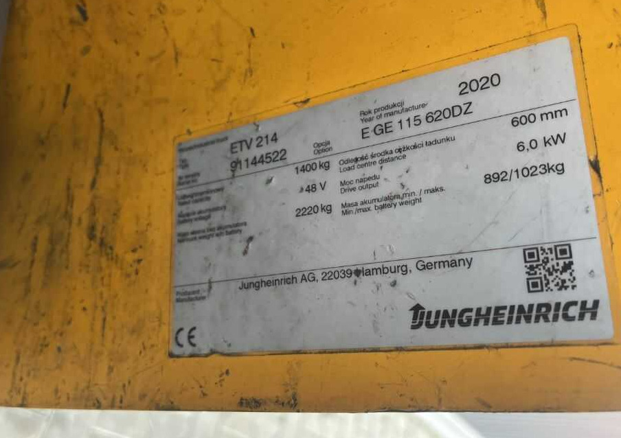 Jungheinrich ETV214 - Reach truck: afbeelding 4 Jungheinrich ETV214 - Reach truck: afbeelding 4
