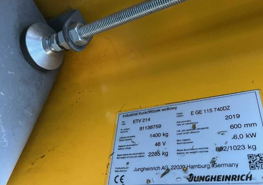 Jungheinrich ETV214 - Reach truck: afbeelding 4 Jungheinrich ETV214 - Reach truck: afbeelding 4