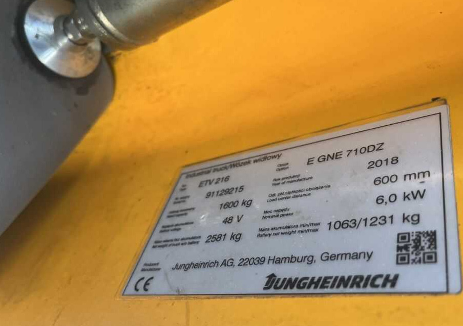Jungheinrich ETV216 - Reach truck: afbeelding 4 Jungheinrich ETV216 - Reach truck: afbeelding 4