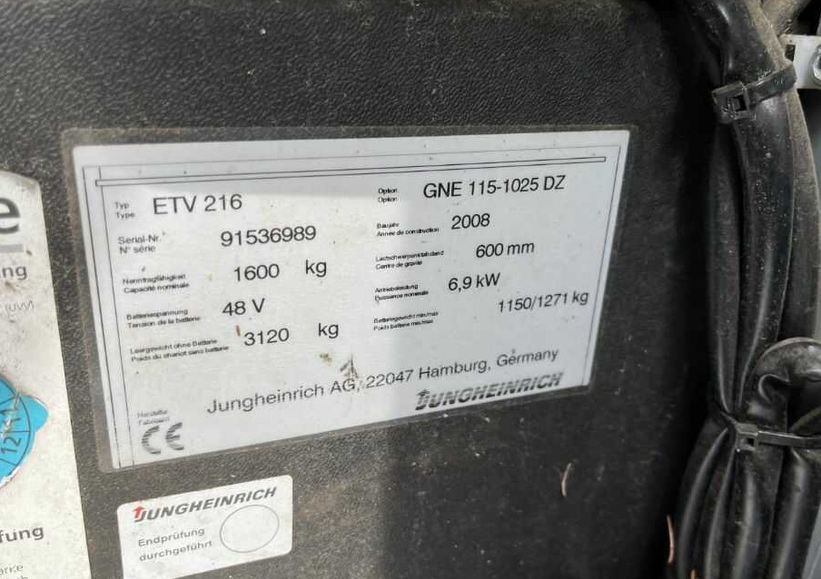 Jungheinrich ETV216 - Reach truck: afbeelding 4 Jungheinrich ETV216 - Reach truck: afbeelding 4