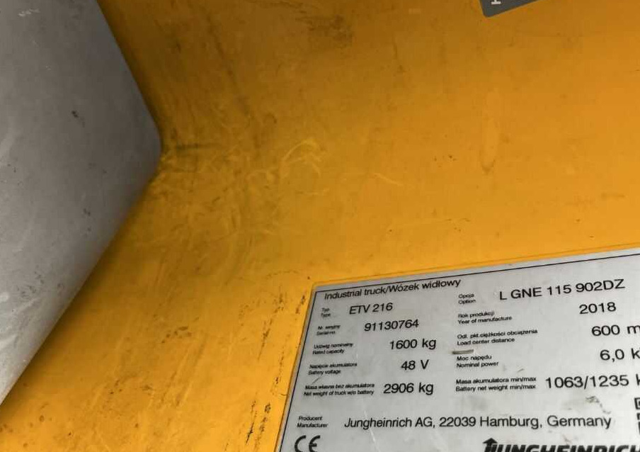 Jungheinrich ETV216 - Reach truck: afbeelding 4 Jungheinrich ETV216 - Reach truck: afbeelding 4