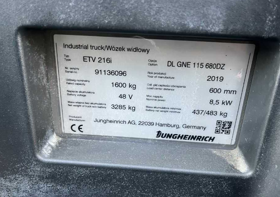 Jungheinrich ETV216i - Reach truck: afbeelding 4 Jungheinrich ETV216i - Reach truck: afbeelding 4