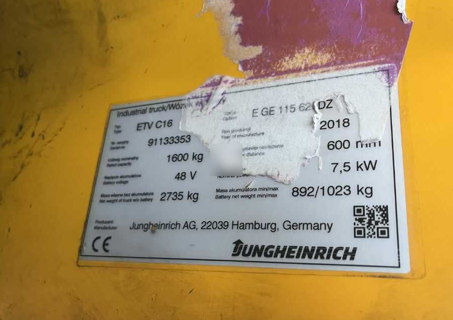 Jungheinrich ETVC16 - Reach truck: afbeelding 4 Jungheinrich ETVC16 - Reach truck: afbeelding 4