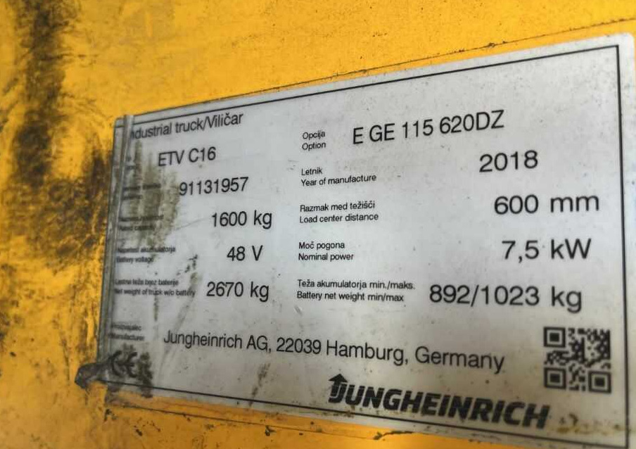 Jungheinrich ETVC16 - Reach truck: afbeelding 4 Jungheinrich ETVC16 - Reach truck: afbeelding 4