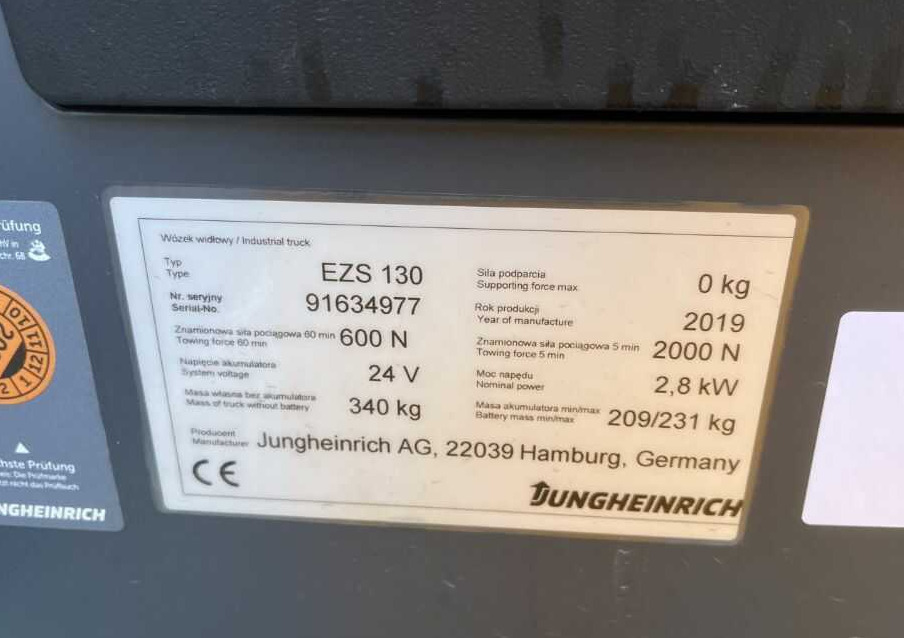 Jungheinrich EZS130 - Elektrische trekker: afbeelding 4 Jungheinrich EZS130 - Elektrische trekker: afbeelding 4