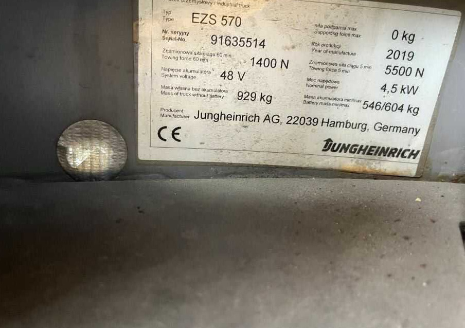 Jungheinrich EZS570 - Elektrische trekker: afbeelding 4 Jungheinrich EZS570 - Elektrische trekker: afbeelding 4