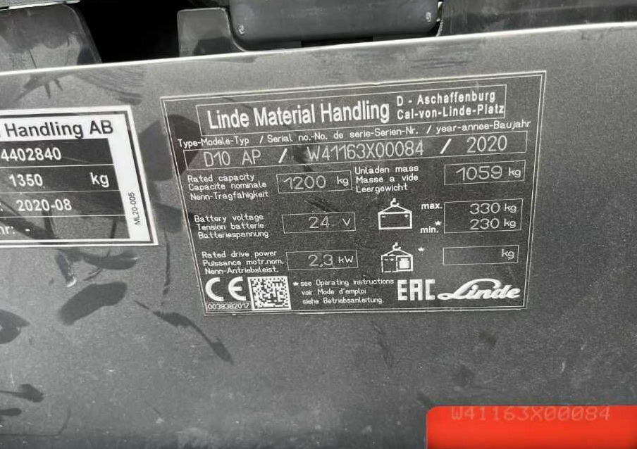 Linde D10AP - Stapelaar: afbeelding 4 Linde D10AP - Stapelaar: afbeelding 4