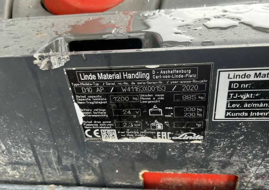 Linde D10AP - Stapelaar: afbeelding 4 Linde D10AP - Stapelaar: afbeelding 4
