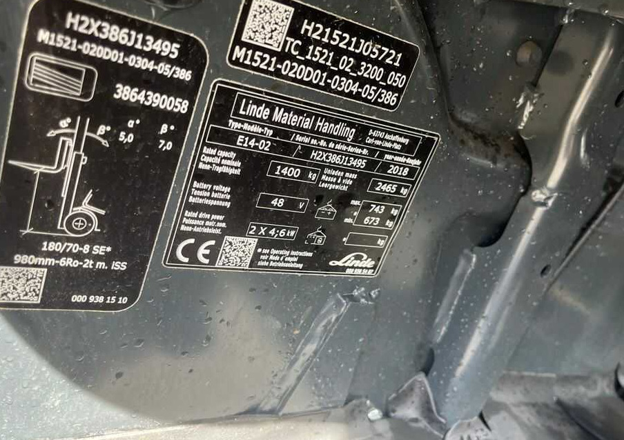Linde E14-02 - Elektrische heftruck: afbeelding 4 Linde E14-02 - Elektrische heftruck: afbeelding 4