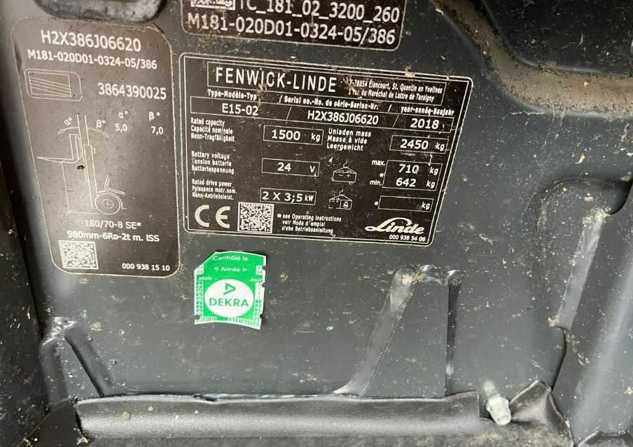 Linde E15-02 - Elektrische heftruck: afbeelding 4 Linde E15-02 - Elektrische heftruck: afbeelding 4