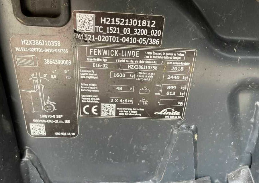 Linde E16-02 - Elektrische heftruck: afbeelding 4 Linde E16-02 - Elektrische heftruck: afbeelding 4