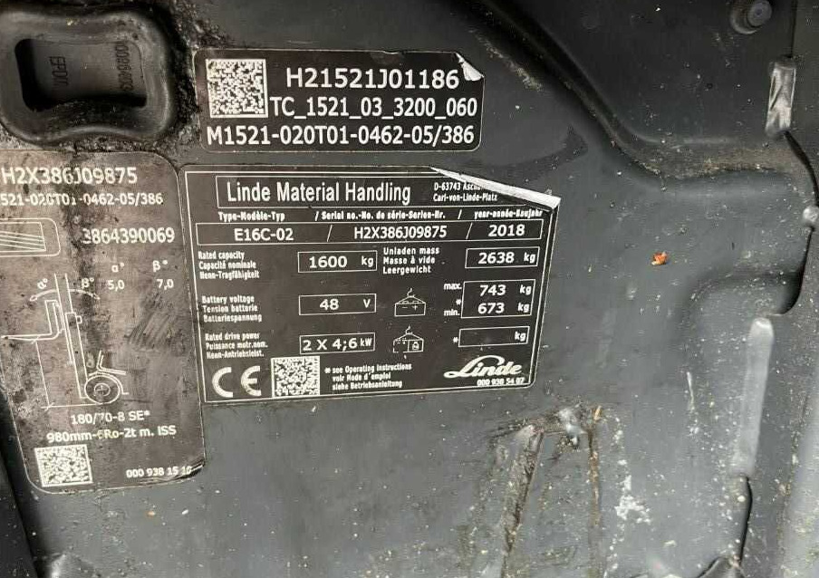 Linde E16C-02 - Elektrische heftruck: afbeelding 4 Linde E16C-02 - Elektrische heftruck: afbeelding 4