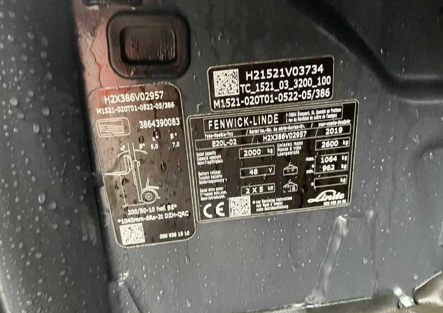 Linde E20L-02 - Elektrische heftruck: afbeelding 4 Linde E20L-02 - Elektrische heftruck: afbeelding 4