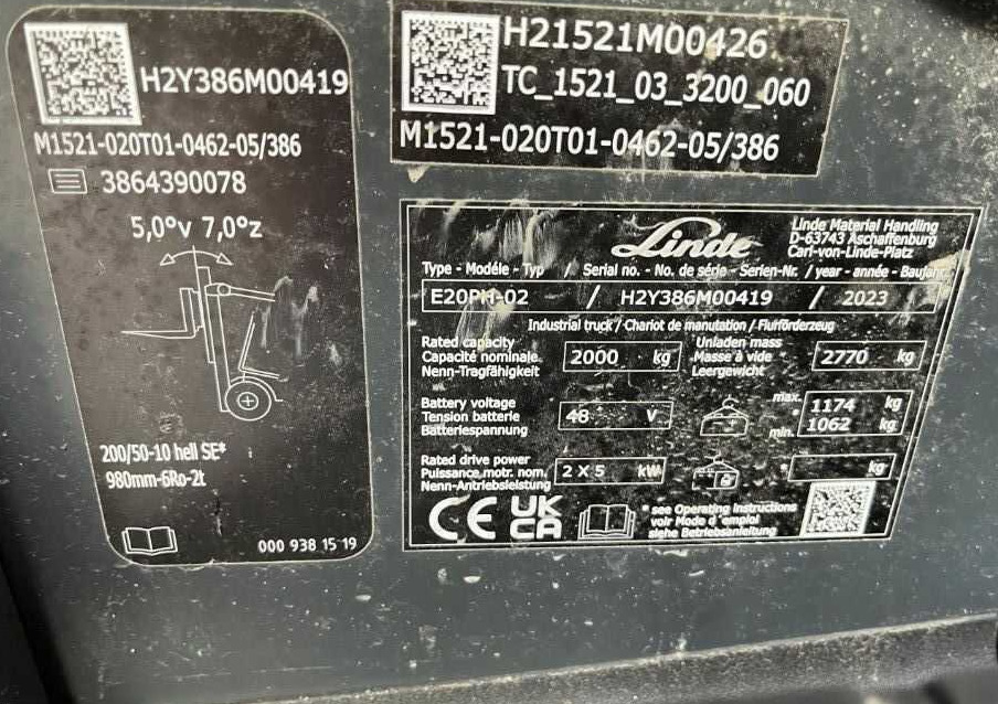 Linde E20PH-02 - Elektrische heftruck: afbeelding 4 Linde E20PH-02 - Elektrische heftruck: afbeelding 4
