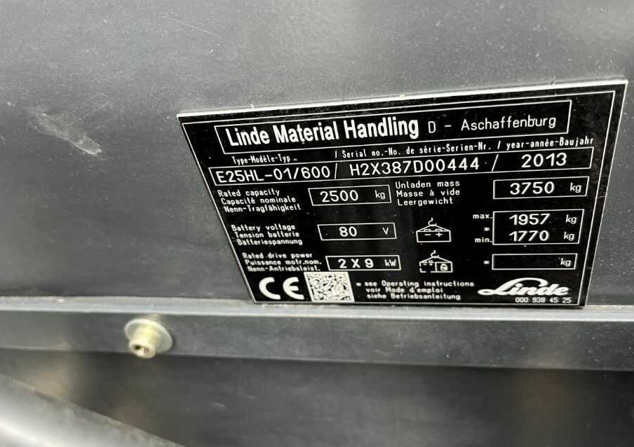 Linde E25HL-01/600 - Elektrische heftruck: afbeelding 4 Linde E25HL-01/600 - Elektrische heftruck: afbeelding 4