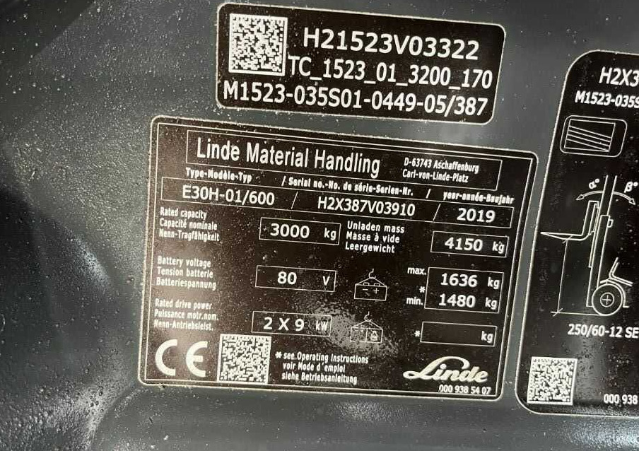 Linde E30H-01/600 - Elektrische heftruck: afbeelding 4 Linde E30H-01/600 - Elektrische heftruck: afbeelding 4