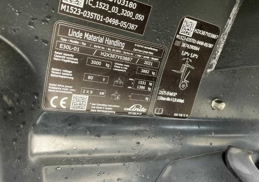 Linde E30L-01 - Elektrische heftruck: afbeelding 4 Linde E30L-01 - Elektrische heftruck: afbeelding 4