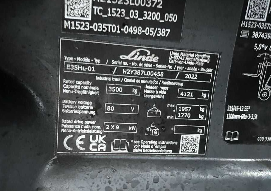 Linde E35HL-02 - Elektrische heftruck: afbeelding 4 Linde E35HL-02 - Elektrische heftruck: afbeelding 4