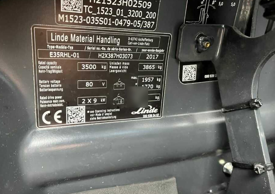 Linde E35RHL-01 - Elektrische heftruck: afbeelding 4 Linde E35RHL-01 - Elektrische heftruck: afbeelding 4