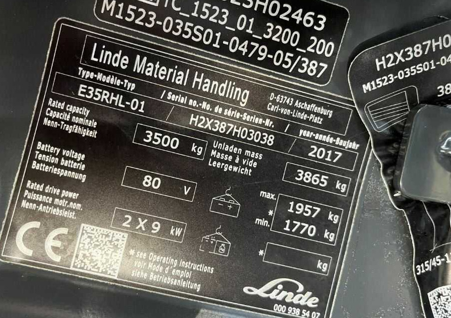 Linde E35RHL-01 - Elektrische heftruck: afbeelding 4 Linde E35RHL-01 - Elektrische heftruck: afbeelding 4