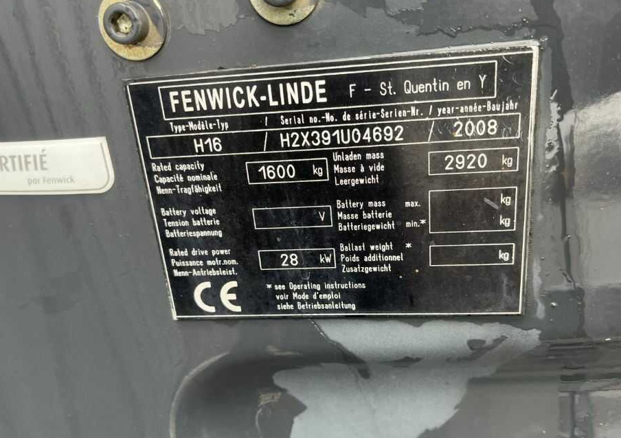 Linde H16T-01 - LPG heftruck: afbeelding 4 Linde H16T-01 - LPG heftruck: afbeelding 4
