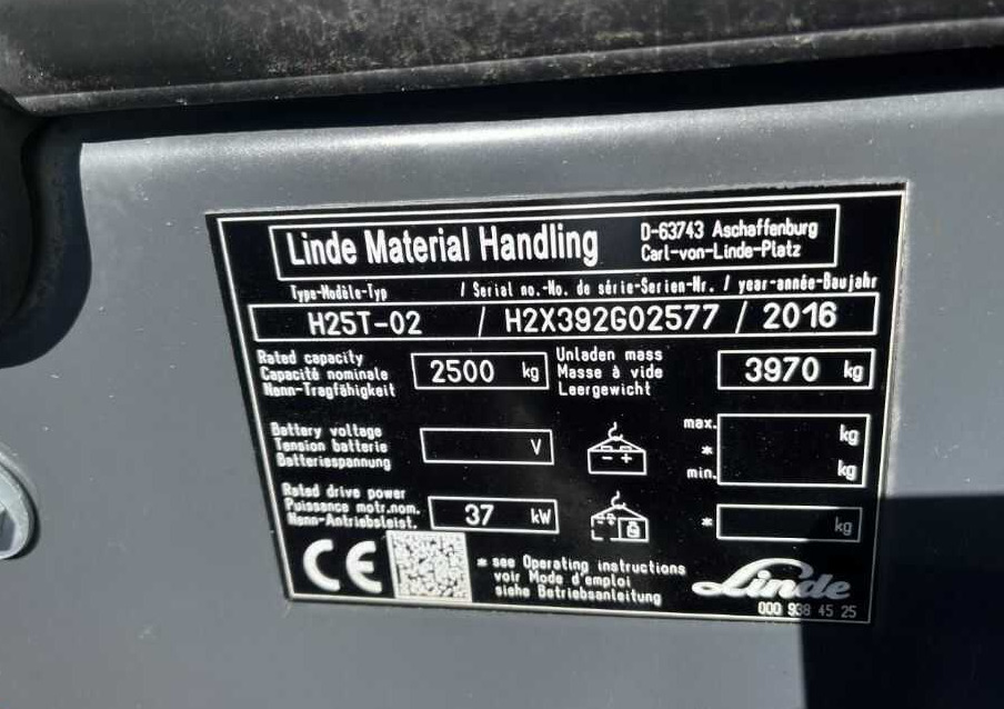 Linde H25T-02 - LPG heftruck: afbeelding 2 Linde H25T-02 - LPG heftruck: afbeelding 2