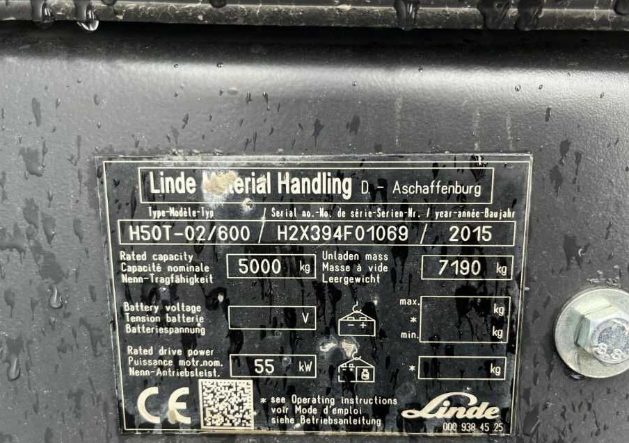 Linde H50T-02/600 - LPG heftruck: afbeelding 2 Linde H50T-02/600 - LPG heftruck: afbeelding 2