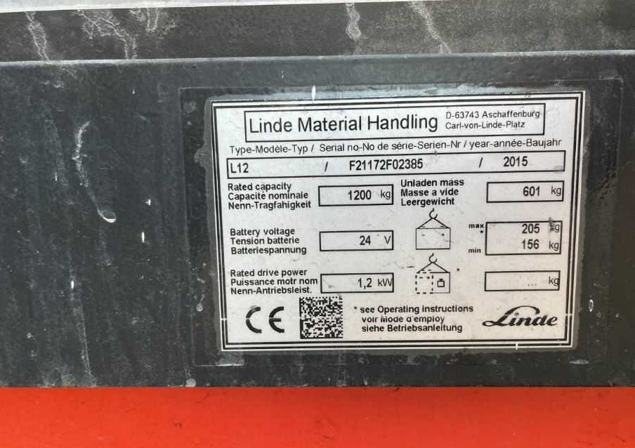 Linde L12 - Stapelaar: afbeelding 1 Linde L12 - Stapelaar: afbeelding 1
