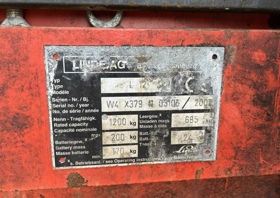 Linde L12 - Stapelaar: afbeelding 1 Linde L12 - Stapelaar: afbeelding 1