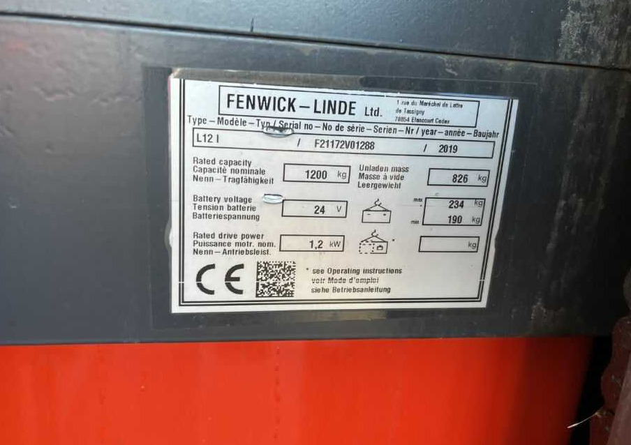 Linde L12L - Stapelaar: afbeelding 4 Linde L12L - Stapelaar: afbeelding 4