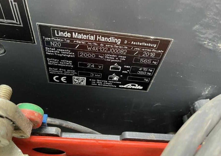 Linde N20 - Orderverzameltruck: afbeelding 4 Linde N20 - Orderverzameltruck: afbeelding 4