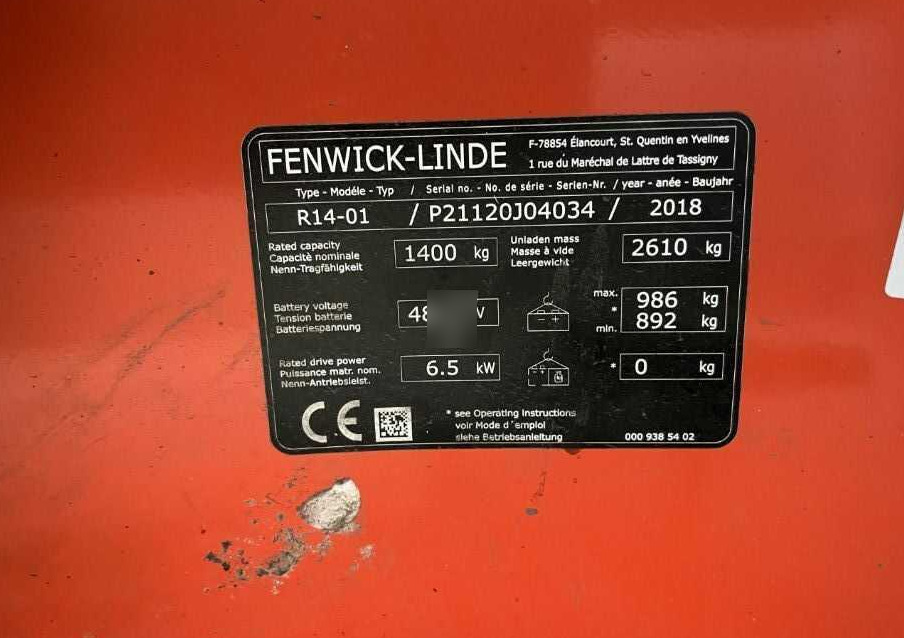 Linde R14-01 - Reach truck: afbeelding 4 Linde R14-01 - Reach truck: afbeelding 4