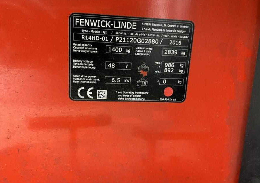 Linde R14HD-01 - Reach truck: afbeelding 4 Linde R14HD-01 - Reach truck: afbeelding 4