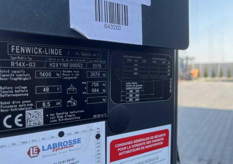 Linde R14X - Reach truck: afbeelding 4 Linde R14X - Reach truck: afbeelding 4