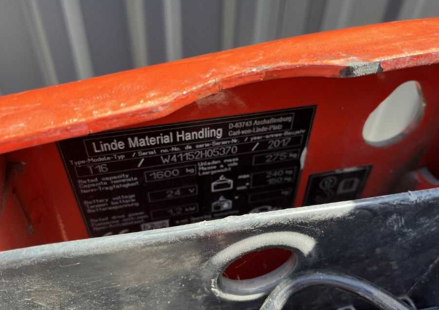 Linde T16 - Palletwagen: afbeelding 4 Linde T16 - Palletwagen: afbeelding 4