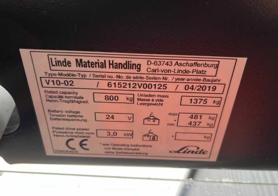 Linde V10-02 - Orderverzameltruck: afbeelding 4 Linde V10-02 - Orderverzameltruck: afbeelding 4