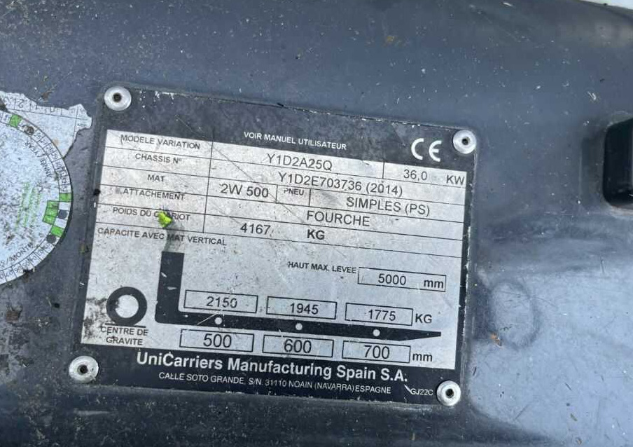 Nissan Y1D2A25Q - Diesel heftruck: afbeelding 4 Nissan Y1D2A25Q - Diesel heftruck: afbeelding 4