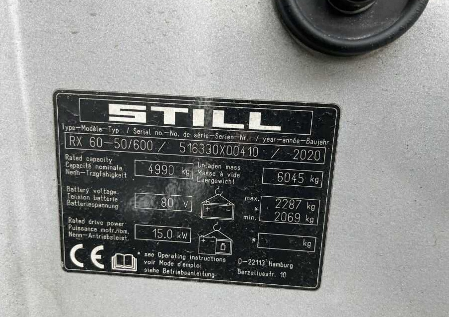 Elektrische heftruck Still RX60-50/600: afbeelding 9 Elektrische heftruck Still RX60-50/600: afbeelding 9